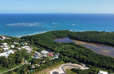 TERRAIN VUE FORET DANS LOTISSEMENT VIABILISE GOSIER