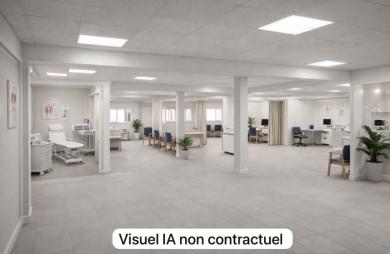 Local commercial brut de 400 m2   2e étage   avec ascenceur
