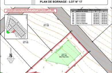 LAMENTIN  TERRAIN 582 M2 VUE MONTAGNE