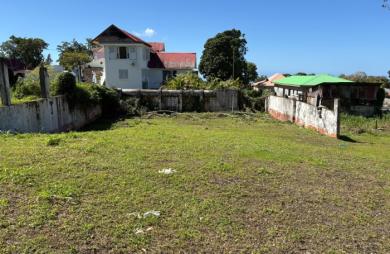 Saint-Claude-Terrain plat constructible- vue dégagée