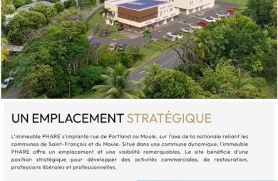 Location Local commercial 74m&sup2; 1 pièce Le Moule
