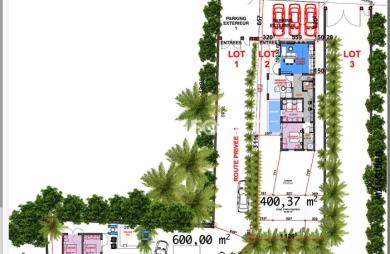 Vente Terrain 400m² Sainte Anne