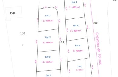 A SAISIR! Lotissement résidentiel de constructeur de 10 lots