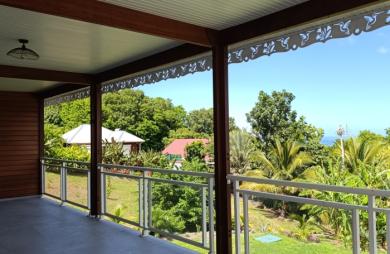 Villa contemporaine de plain-pied, vue imprenable sur les Îlets Pigeon