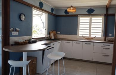 Villa contemporaine de plain-pied, vue imprenable sur les Îlets Pigeon