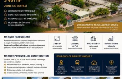 Vente Terrain 3461m&sup2; Cayenne