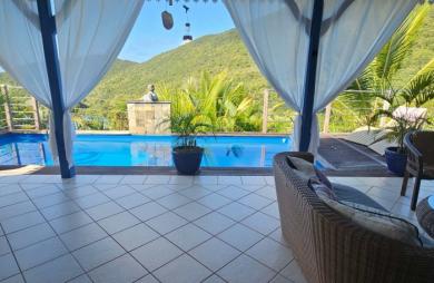 Magnifique villa F4 avec  piscine, vue mer et garage en parfaite état