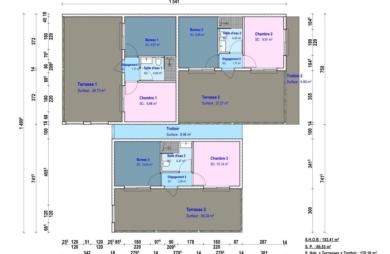 Beau terrain plat proche plages