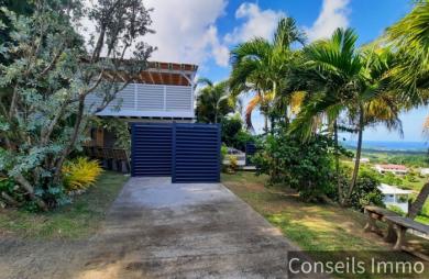 Villa duplex T5 + T3 locatif, piscine, vue mer - Morne Courbaril - Le Marin