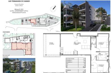 Superbe T3 Neuf en Rez-de-Chaussée   Quartier Mondésir, Le Marin