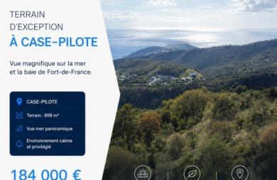 Vente Terrain 898m&sup2; Case-Pilote
