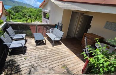 Appartement F2/F3 meublé avec vue mer dans résidence avec piscine