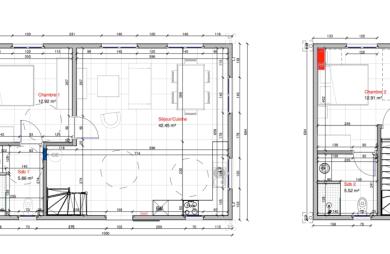 Location Maison 79.66m² 2 pièces Saint-Esprit