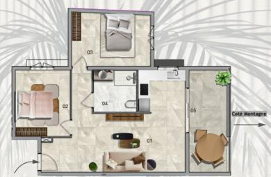 Vente Appartement 68.69m&sup2; 3 pièces Etang-Sale