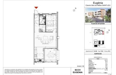 Vente Appartement 67m&sup2; 2 pièces Piton Saint Leu