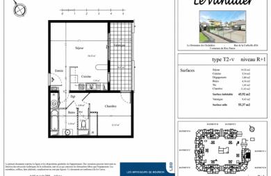 Vente Appartement 45.92m² 2 pièces Bras-Panon