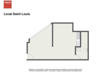 Location Local commercial 47.50m&sup2; Saint Louis