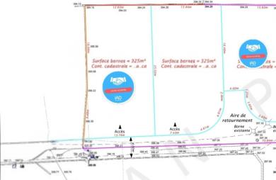 Vente Terrain 325m&sup2; L