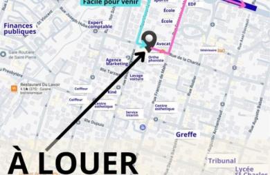 Location Bureaux 55m&sup2; 3 pièces Saint-Pierre