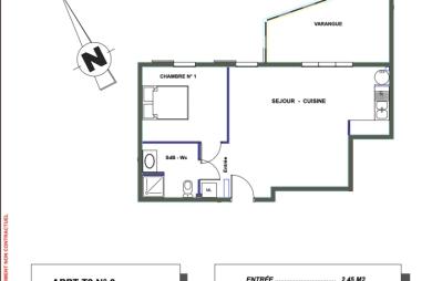 Vente Appartement 63m&sup2; 2 pièces Saint Joseph