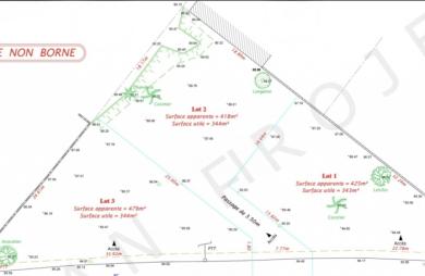 Vente Terrain 344m&sup2; Saint Joseph