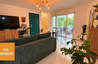 Appartement T3 en rez-de-jardin avec jardin privatif de 58m2 et 2 places de parkings