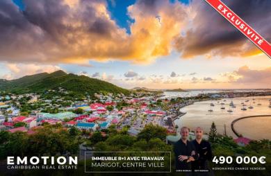 Immeuble R+1 - 228 m2 + 12 m2 de terrasse couverte - Marigot