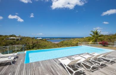 Propriété de 2 villas vue mer aux Terres Basses