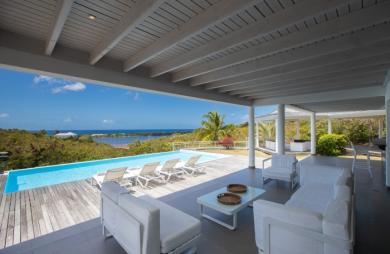 Propriété de 2 villas vue mer aux Terres Basses