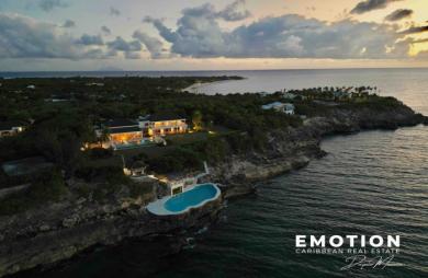Propriété exclusive aux Terres Basses - Villa de 6 chambres vue mer avec une piscine d