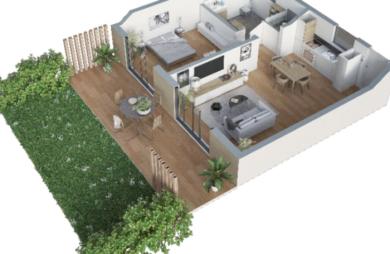 Vente Maison 72m&sup2; 3 pièces Saint Martin