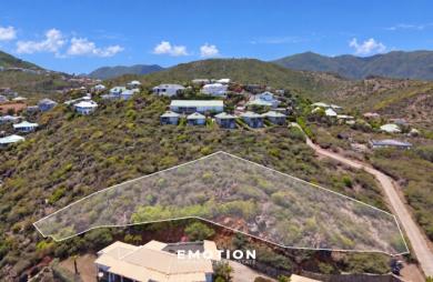 Terrain 1 500 m2 vue mer, Oyster Pond
