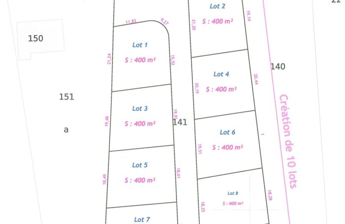 Vente Terrain 97122