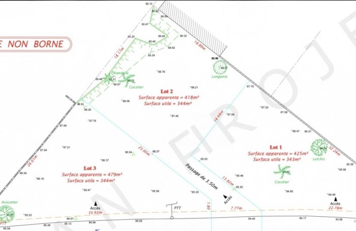 Vente Terrain 97480