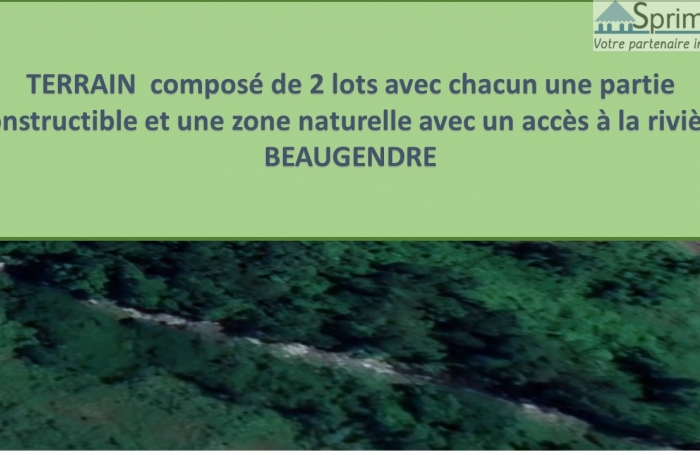 VIEUX HABITANTS - Un terrain boisé de 5500 m2 - Accès rivière