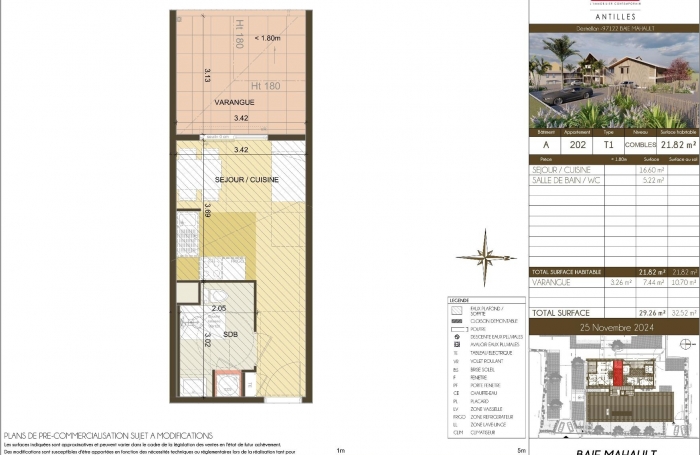 Appartement type Studio - programme neuf - adresse recherchée