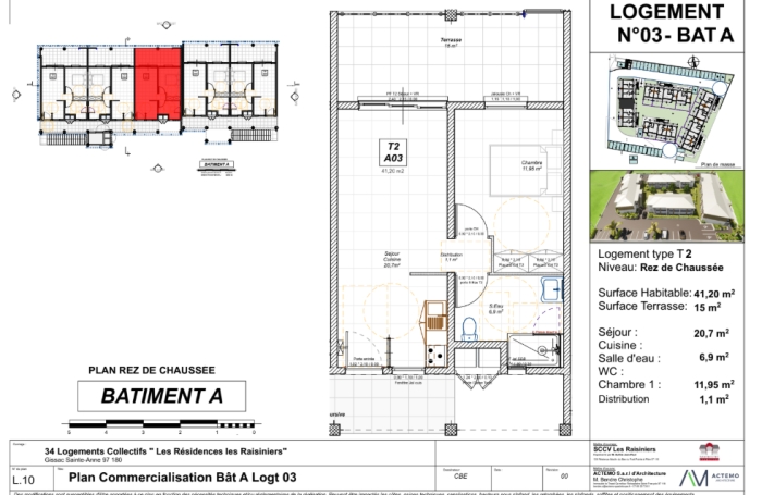 APPARTEMENT T2 RDC GISSAC