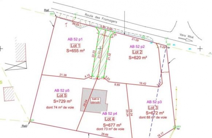 Vente Terrain 677m&sup2; Saint François