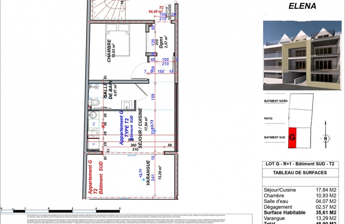 Vente Appartement 48.9m² 2 pièces Gosier