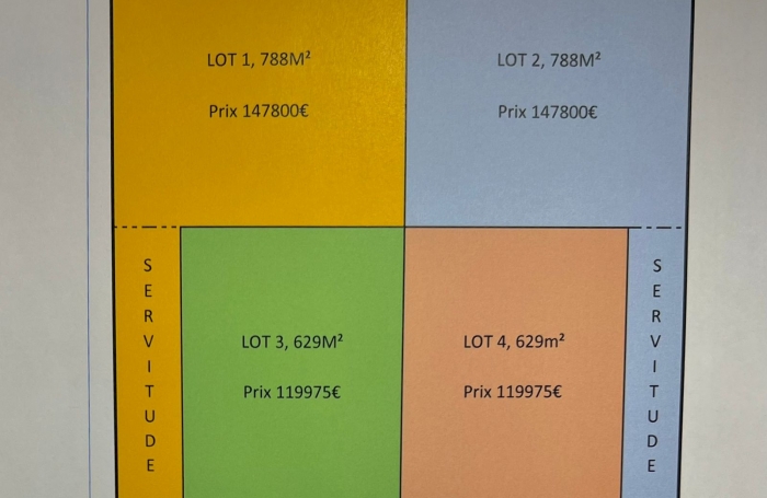 A Dubedou Saint Fran&ccedil;ois, beau terrain plat de 629m2 &agrave; vendre dans un secteur r&eacute;sidentiel.