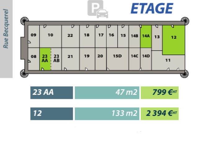 LOCAL COMMERCIAL  - 47m2 - JARRY 97122 BAIE-MAHAULT