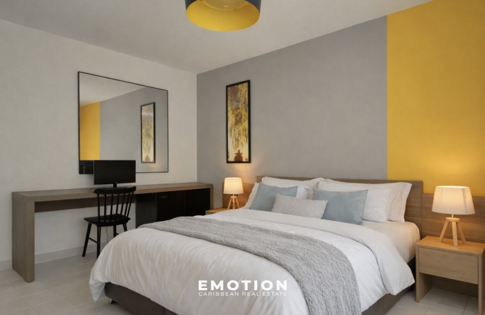 Studio climatis&eacute; de 23 m2   Saint-Fran&ccedil;ois   Mandat exclusif   R&eacute;sidence s&eacute;curis&eacute;e