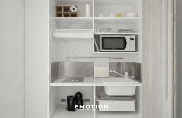 Studio climatis&eacute; de 23 m2   Saint-Fran&ccedil;ois   Mandat exclusif   R&eacute;sidence s&eacute;curis&eacute;e