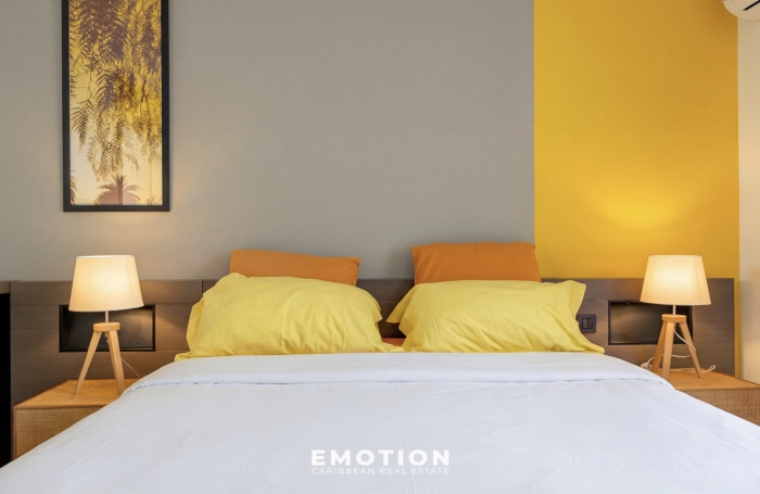 Studio de 23 m2 avec vue mer   Saint-Fran&ccedil;ois   Mandat exclusif   R&eacute;sidence s&eacute;curis&eacute;e