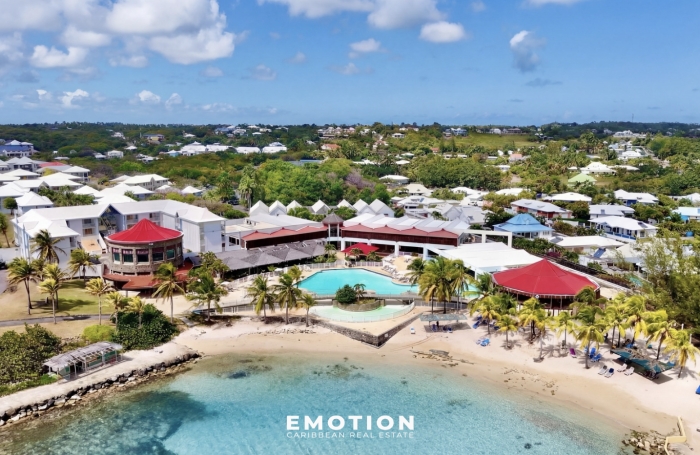 Studio de 23 m2 avec vue mer   Saint-Fran&ccedil;ois   Mandat exclusif   R&eacute;sidence s&eacute;curis&eacute;e