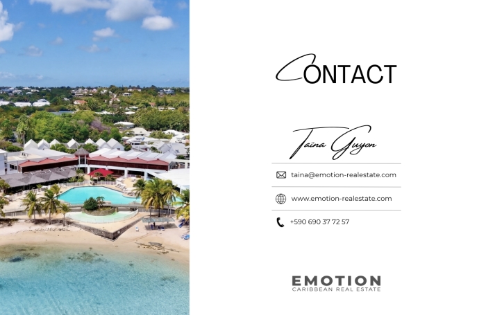 Studio de 23 m2 avec vue mer   Saint-Fran&ccedil;ois   Mandat exclusif   R&eacute;sidence s&eacute;curis&eacute;e