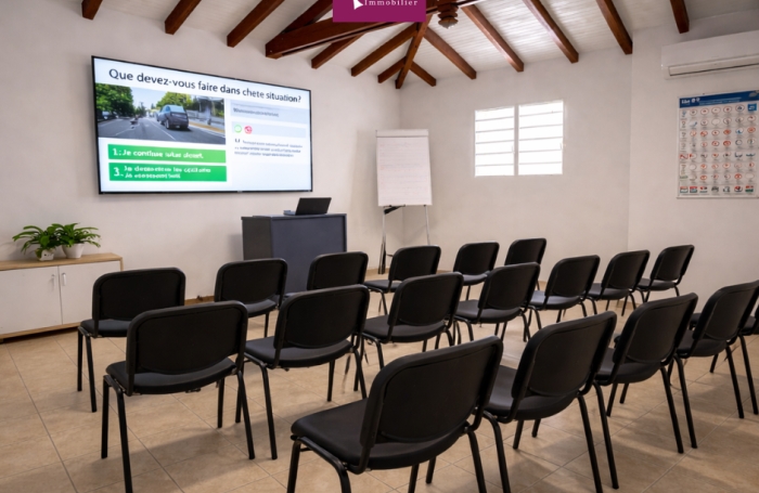 &Agrave; louer   Local de 59 m2 proche tribunal et CHU   Pointe-&agrave;-Pitre (Fond Laugier)