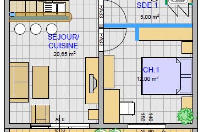 Vente Appartement 37m&sup2; 2 pi&#232;ces Cayenne