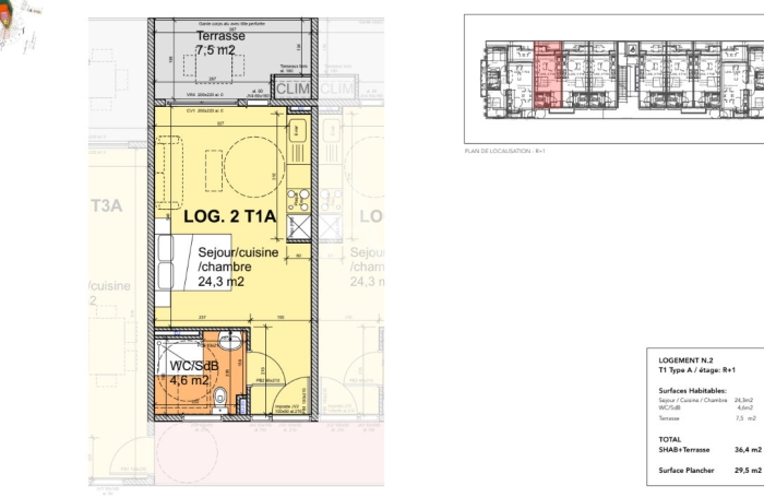 Vente Programme neuf 28.9m&sup2; 1 pi&egrave;ce Remire Montjoli