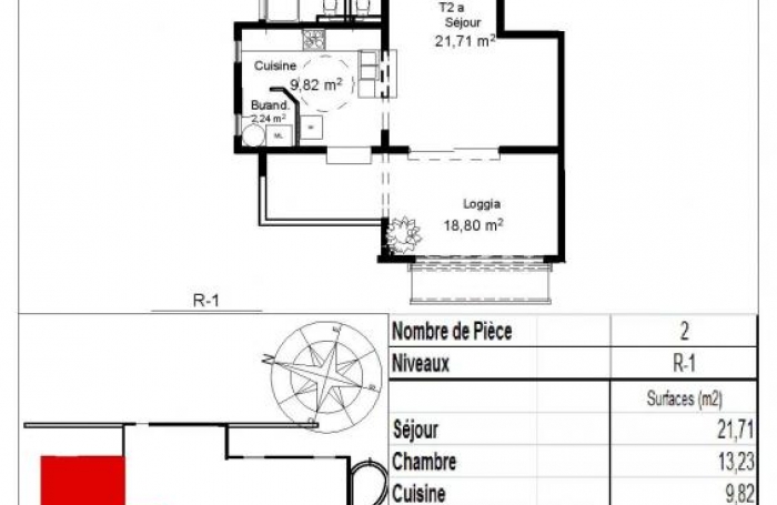 Vente Appartement 2 pi&#232;ces Ducos